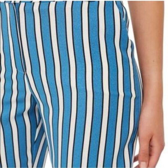 Topshop blue white striped pants new with tags Sz 4 - Picture 2 of 5